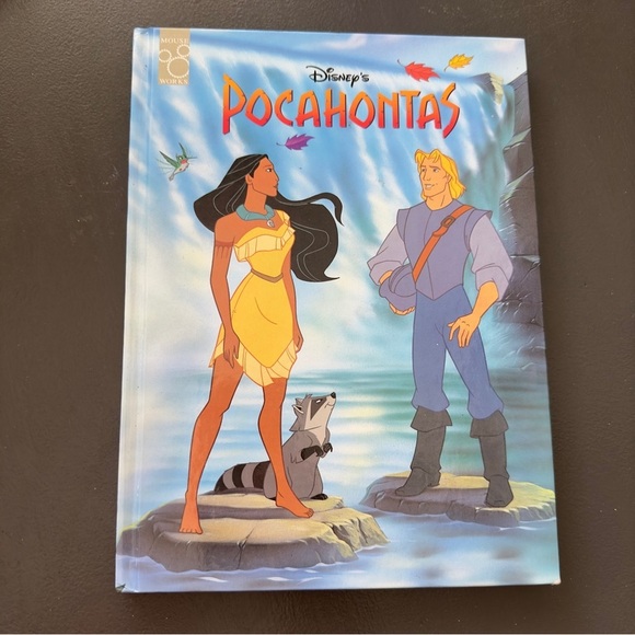 Disney's Pocahontas Hardcover Book Vintage Princess Mouse Works 90s 1990s - Picture 1 of 13